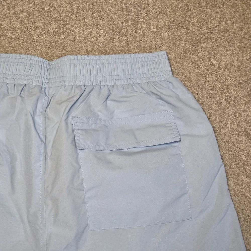 Polo Ralph Lauren Traveler Swim Trunks Shorts Light Blue Mesh Lined Men's L NWT